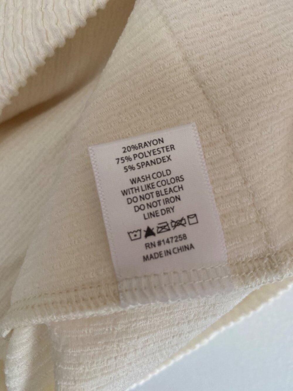 Simply Southern Women's Ivory Textured Sleeveless Romper Slouchy Size XXL - Picture 6 of 6